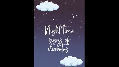 night time symptoms of diabetes
