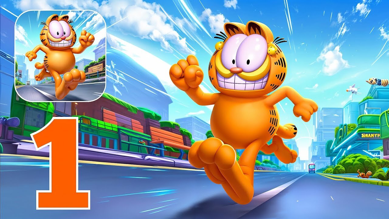 Garfield Rush - Gameplay Walkthrough Part 1 - Tutorial (iOS, Android)