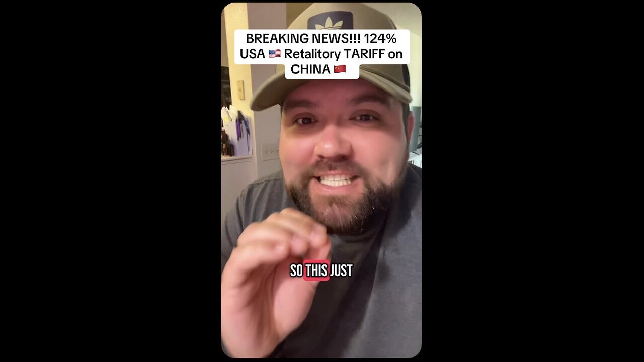Captioned - Trump now increased 125% tariff on China