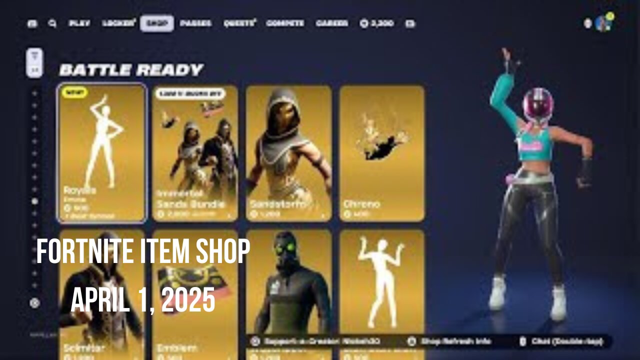 Fortnite Item Shop|April 1, 2025(*New* Royals Emote)