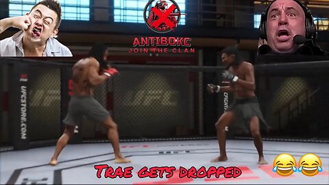 (HILARIOUS GAMEPLAY) Fallen Off CLAN YouTuber gets Folded in UFC 4