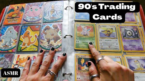 ASMR Trading Card Collection (whispers, crinkles, page turning, tapping, scratching)