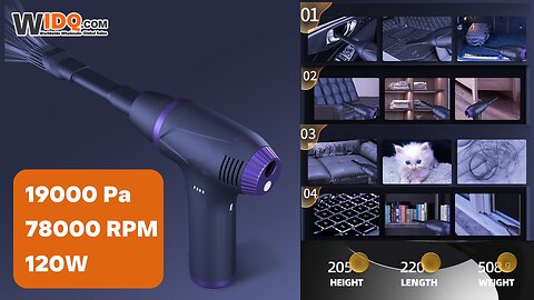 🧹 125W Cordless Car Vacuum – Powerful, Compact & Versatile! 🚗