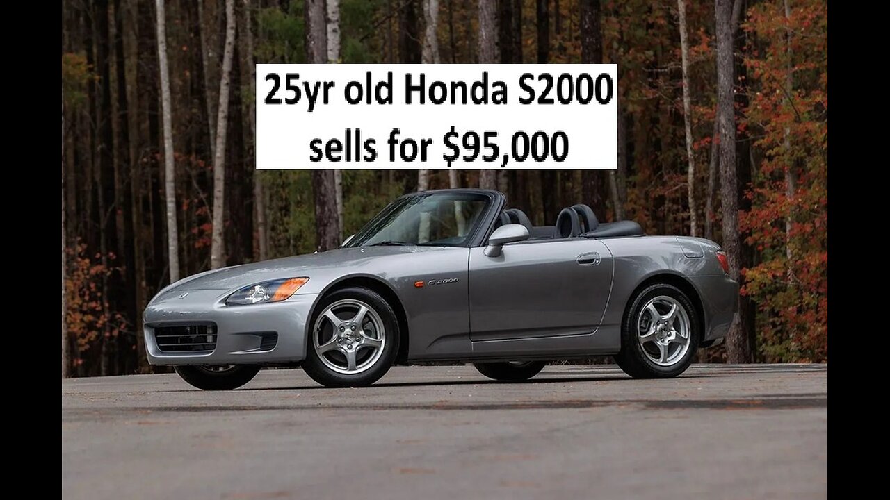 New 2000 Honda S2000 sells for $95,000