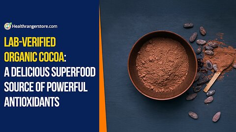 Lab-verified Organic Cocoa: A delicious superfood source of powerful antioxidants