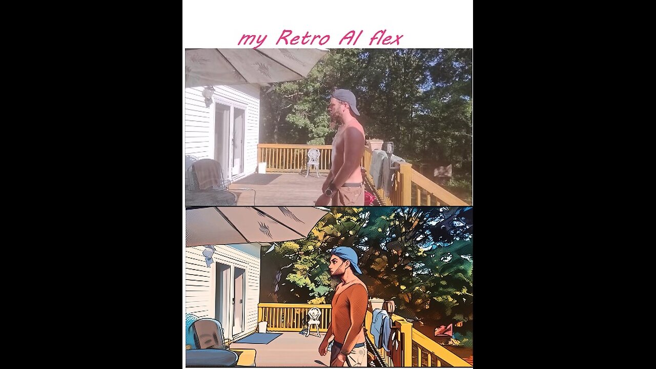 My retro AI flex