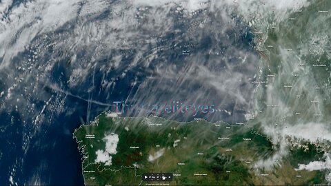 Satellite imagery of Chem-clouds forming. 26-May 2025. Spanish Franco.