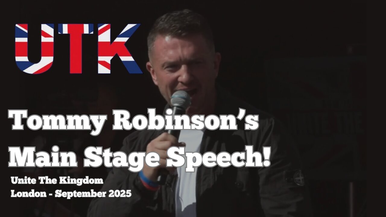 Tommy Robinson’s Powerful Main Stage Speech | Freedom of Speech Rally 2025