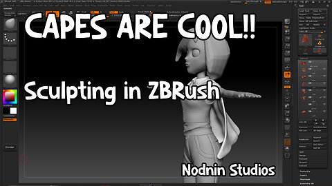 CAPES ARE COOL!! Sculpting in ZBrush - Nodnin Studios