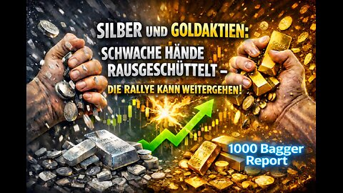 Silber und Goldaktien: schwache Hände rausgeschüttelt - die Rallye kann weitergehen!