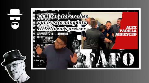 DEM SENATOR CRASHES HHS PRESSER GETS ARRESTED-FAFO