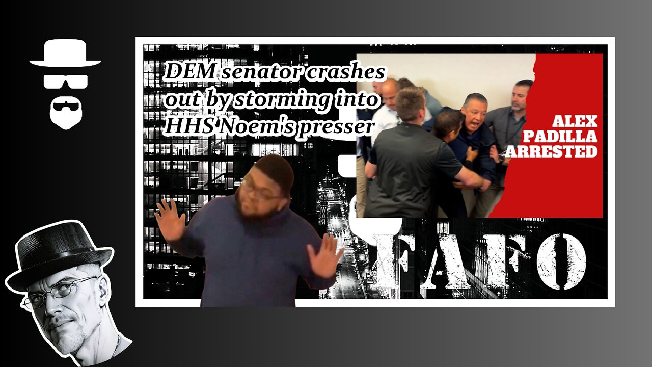DEM SENATOR CRASHES HHS PRESSER GETS ARRESTED-FAFO