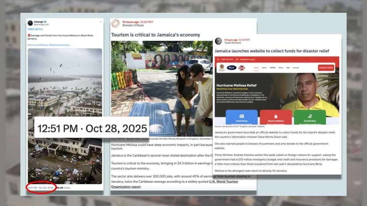 Fact Check: Photo Of Damage And Floods From Hurricane Melissa In Black River, Jamaica NOT Real -- AI