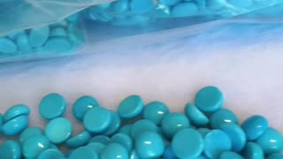 20250711-9 Natural Sleeping Beauty Turquoise Cabochon: Blue - Toned Art Poem on the Finger