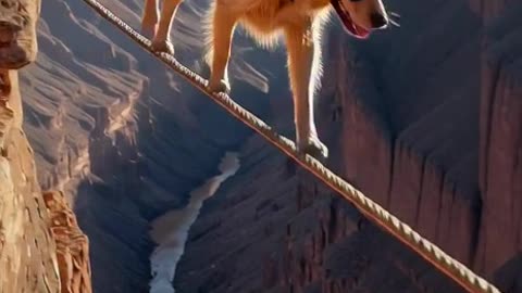 a beautiful woman in summer hiker gand pets the dog