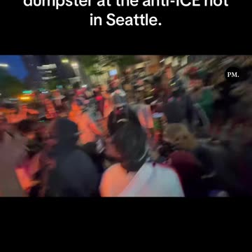 A Man Saves an American Flag After a Liberal Attempted to Throw it in A Burning Dumpster