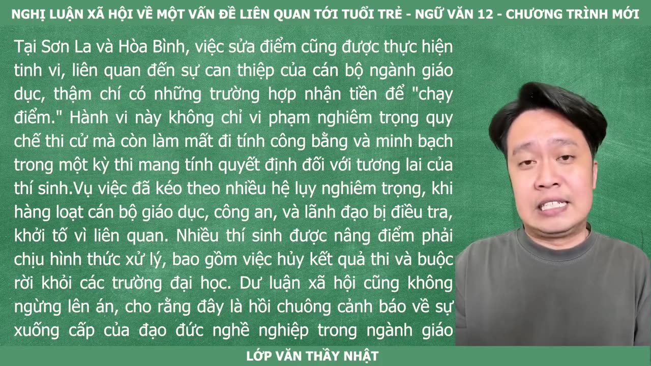 114 NGHỊ LUẬN XÃ HỘI VỀ MỘT VẤN ĐỀ LIÊN QUAN TỚI TUỔI TRẺ - NGỮ VĂN 12
