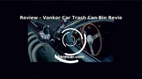 Vankor Car Trash Can Bin with Lid Hanging for Back Seat, Car Accessories for Wom