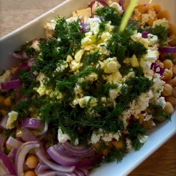 This salad is so fresh and flavorful and takes less than 10 minutes to throw together.