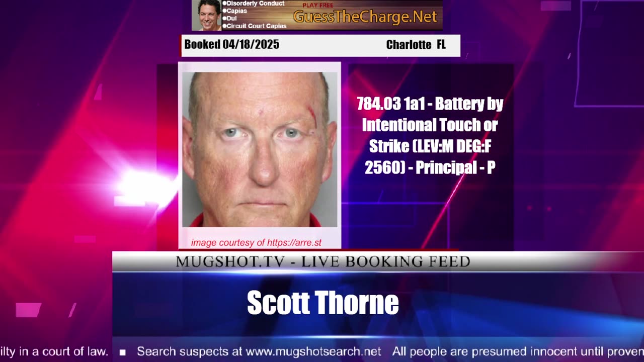 Mugshot TV - Live Arrest Booking Video Stream