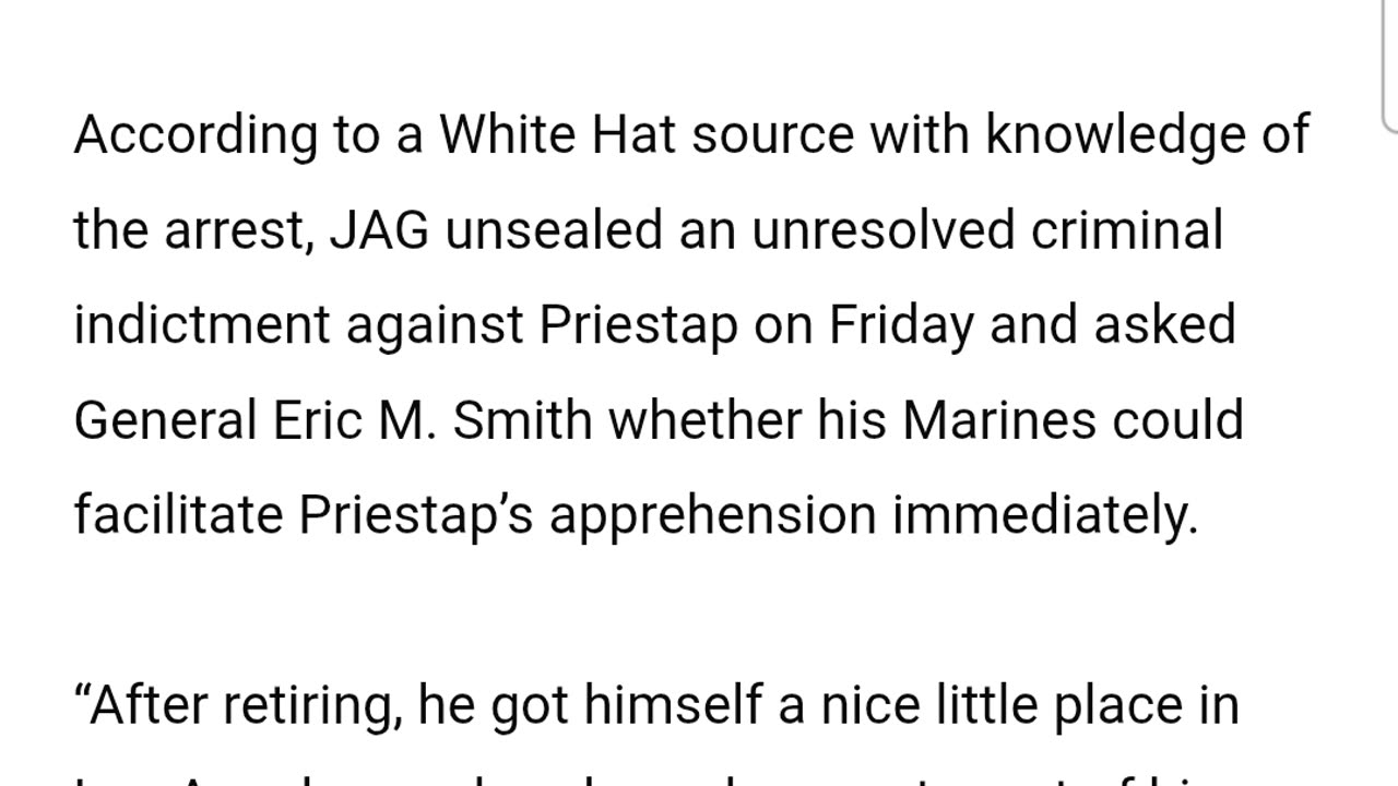 Marines Arrest Former FBI Official Who Led Now-Debunked Russian Conspiracy Scandal Against Trump.