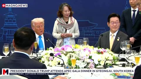 🇺🇸|🇰🇷 President Donald Trump attends at APEC Gala Dinner in Gyeongju, South Korea [LIVE]