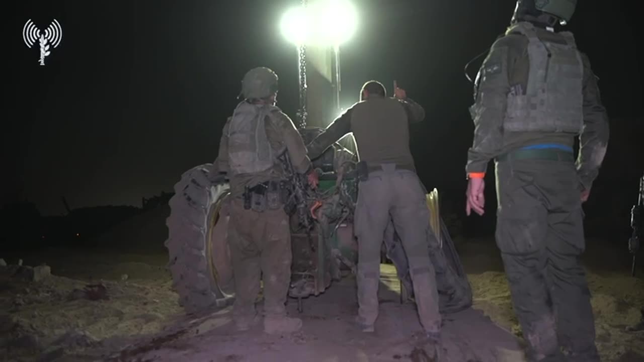 Troops from the IDF’s Givati Brigade operating in Beit Hanoun, northern Gaza