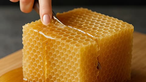 Satisfying Honeycomb Cutting 🍯