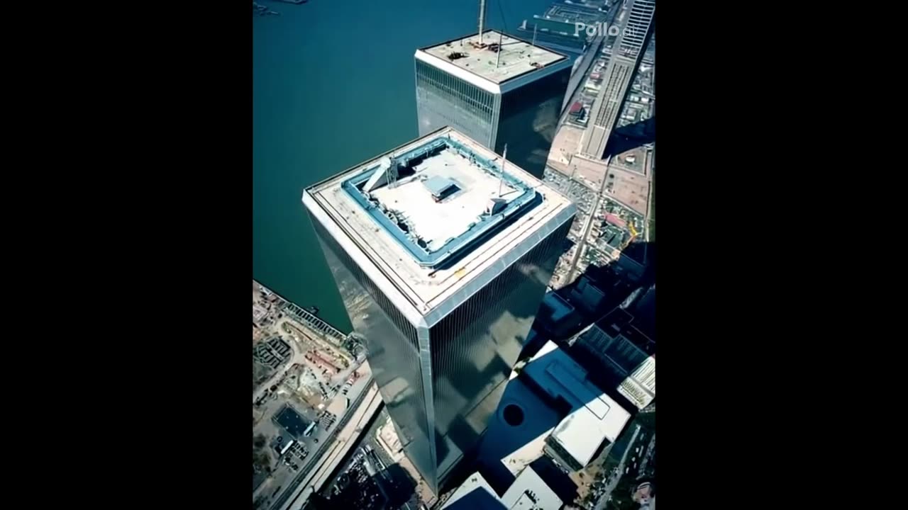 AI-generated Helicopter Shot of World Trade Center