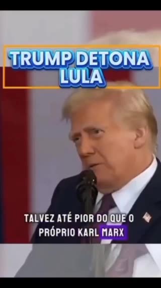 Trump detona Lula: Lula é uma piada!😁😜🤪