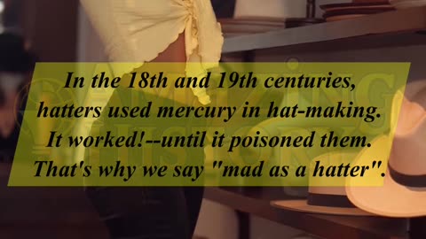 How Mercury Poisoning Created a Mad Hatters' Disease #HistoryFacts #shorts