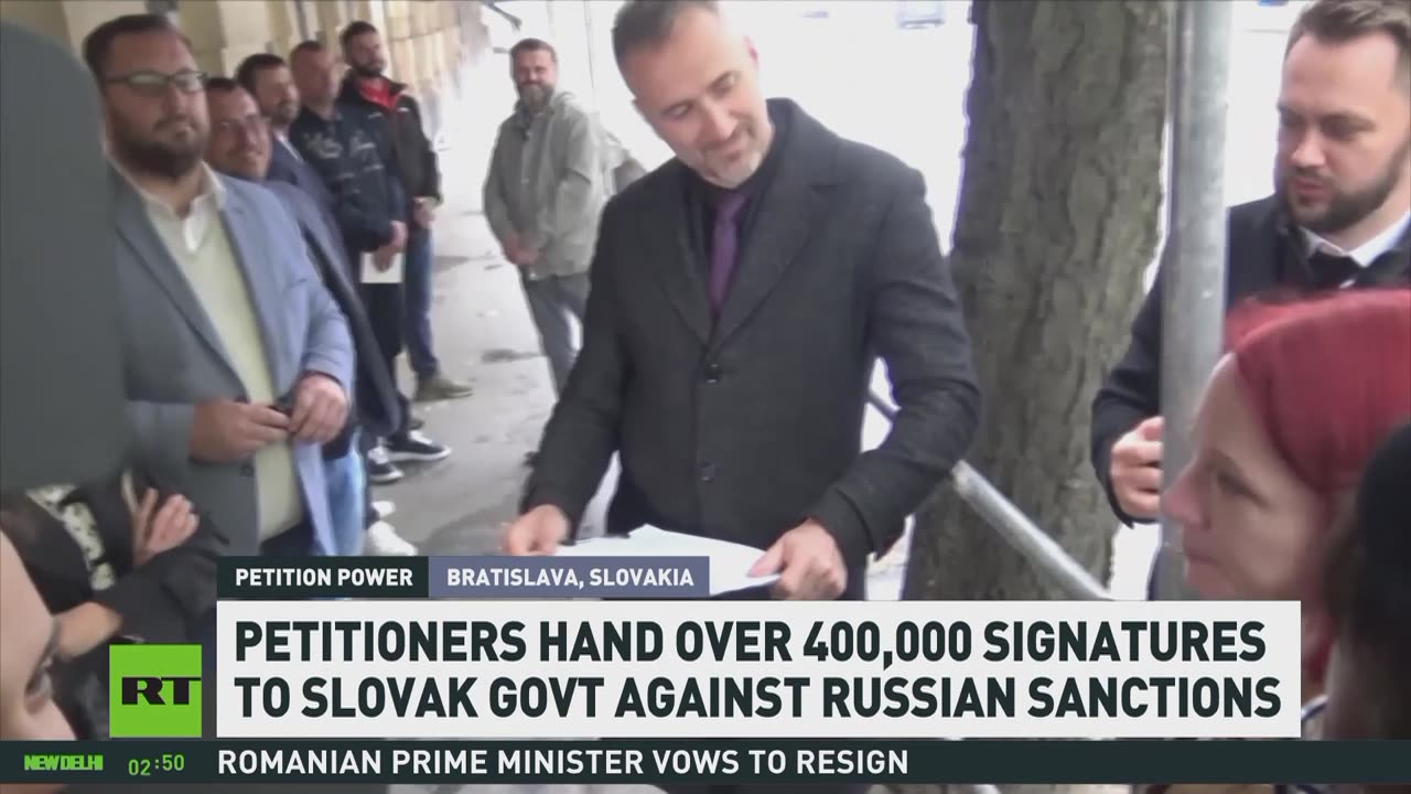 400,000 Slovaks say: End sanctions on Russia