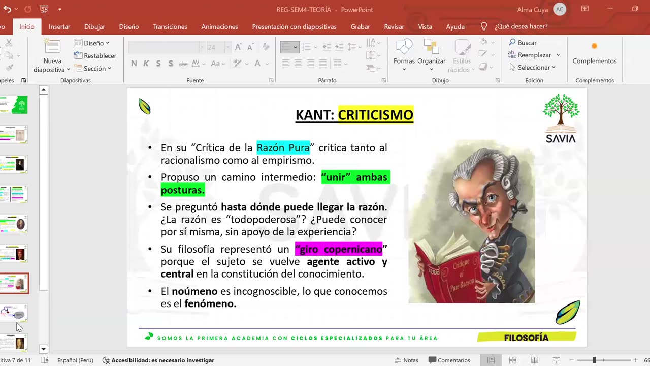SAVIA REGULAR 2025 | Semana 04 | Filosofía
