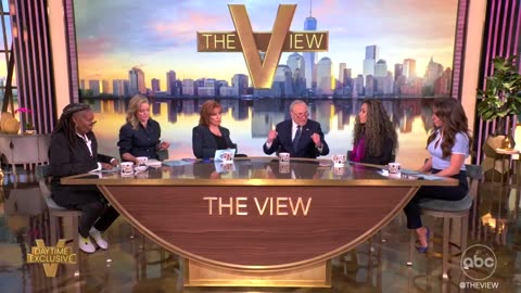 The View's Sunny Hostin tells Chuck Schumer to his face 'I think you caved'