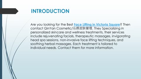 Best Face Lifting in Victoria Square