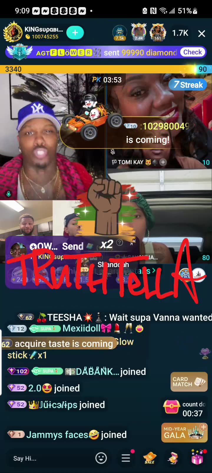 DAREALSUPABIHH CHANGING HIS STORY UP IN TEAM PK WITH NOCAP, EXCLUSIVE, PRETTY TEETEE & FINESSE