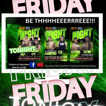 TONIGHT! TONIGHT! TONIGHT! MCW! Be thhhheeeeerrreeeee!!