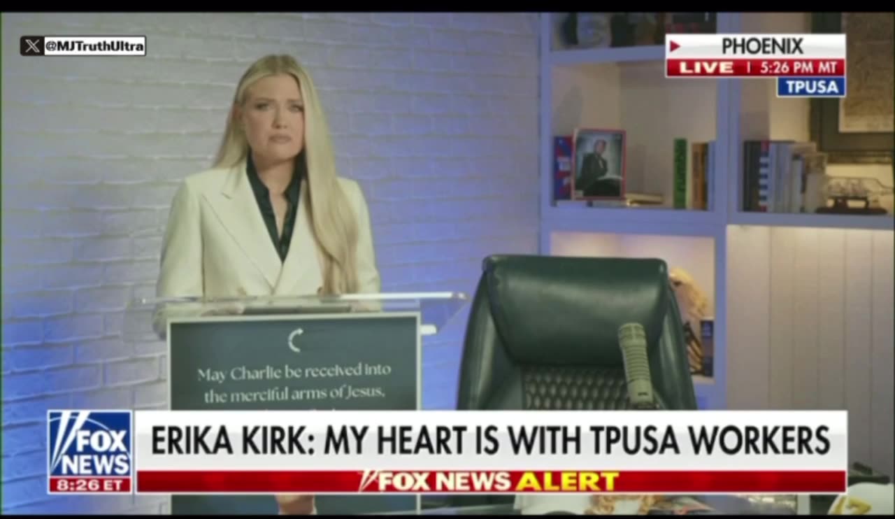 Erika Kirk thanks JD Vance & President Trump for their friendship