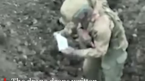 Russian soldier surrenders to Ukrainian drone outside Bakhmut