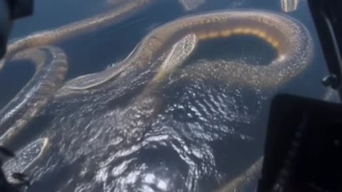 Snaks in amazon river