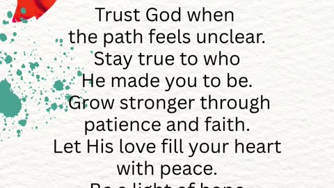 Faith in the midst of Uncertainty