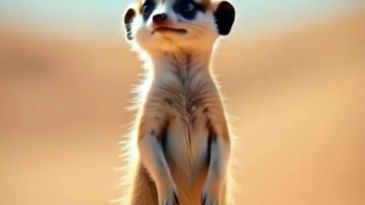 Curious Baby Meerkat_ A Desert Adventure in Animation