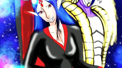 Speedpaint the Omnivampire and her stand