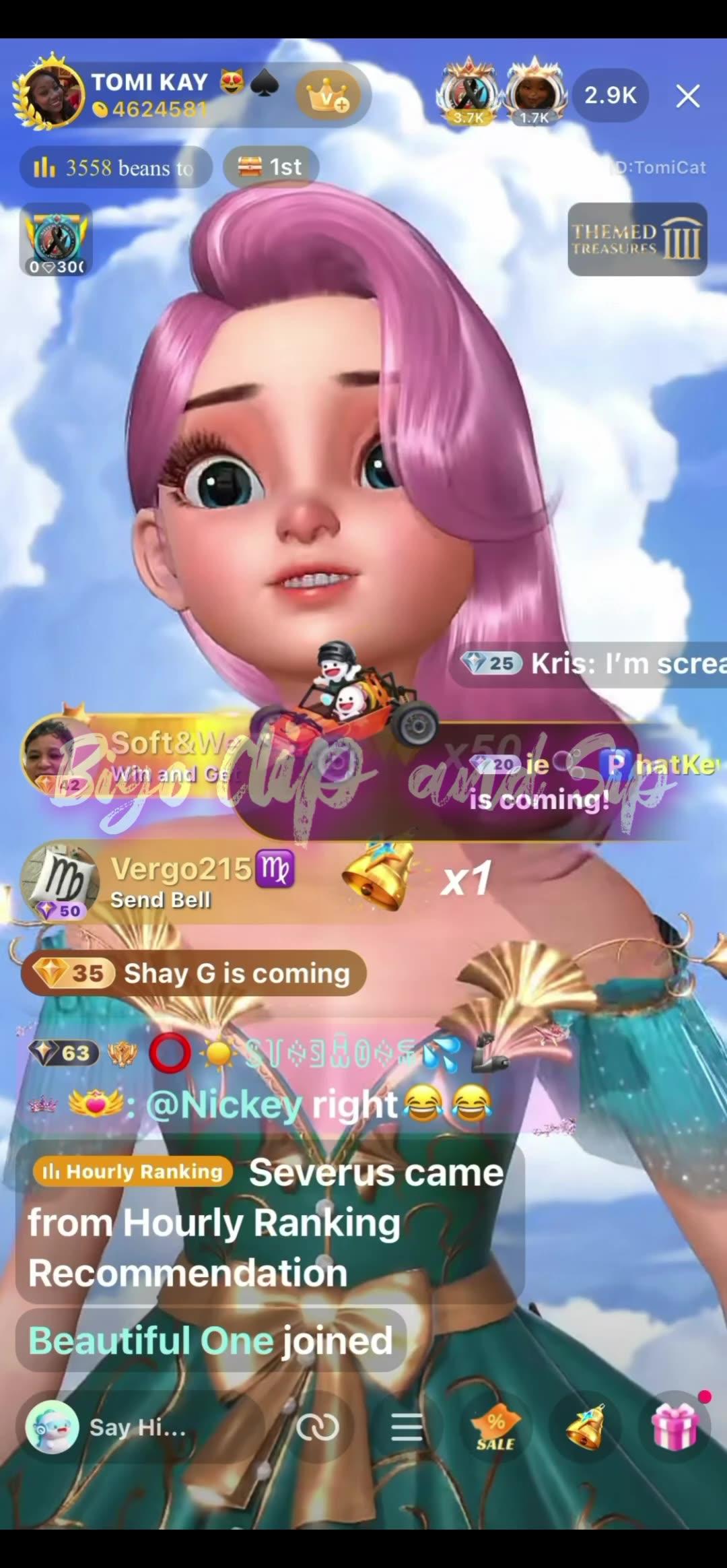 TomiKay goes live the day after the pic of Dot came out 10/24/25 #bigoclipandsip