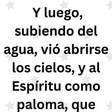 «El bautismo de Jesús y la voz del Padre» Marcos 1:10,11 #shorts #youtubeshorts #ytshorts #reels