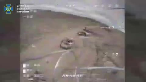 Tons of Vehicles Litter the Roadside As Remaining Russian Soldiers Fight with Incoming UAVs