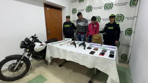 Atracadores capturados en Bucaramanga