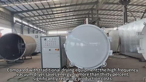 The high-frequency vacuum dryer