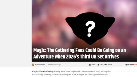 New LOTR Hobbit set for MTG incoming?