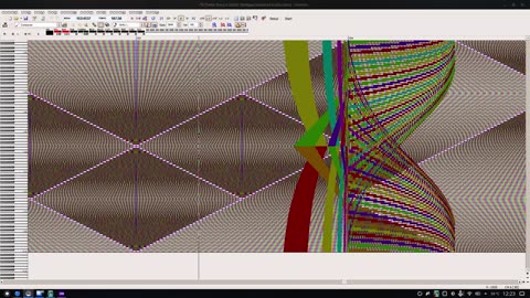 Black MIDI - Toilet Story 3 (reduced tracks) Domino MIDI Editor Run